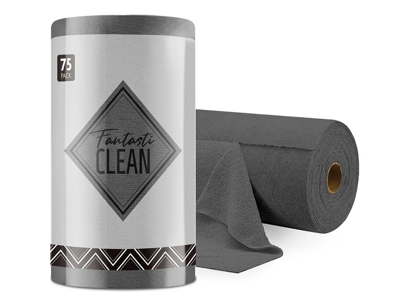 Microfiber Tear-Away Towels 75pc Dim Grey