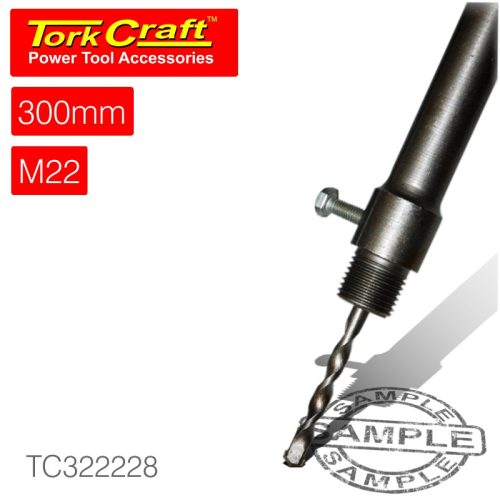 TORK CRAFT Adaptor for SDS Hollow Core Bits - 300mm x m22