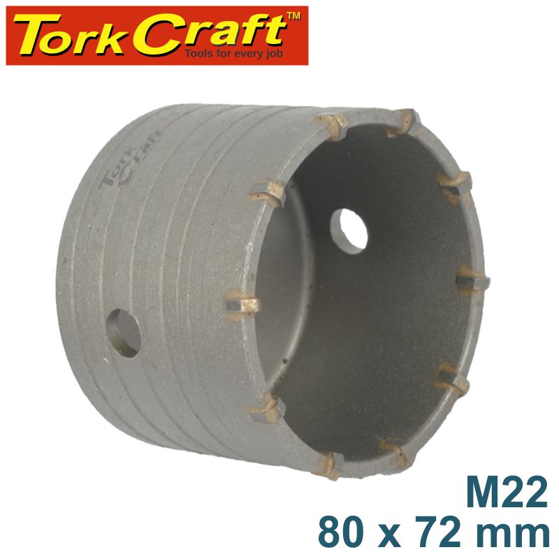 TORK CRAFT Hollow Core TCT Bits - M22 - 80mm x 72mm