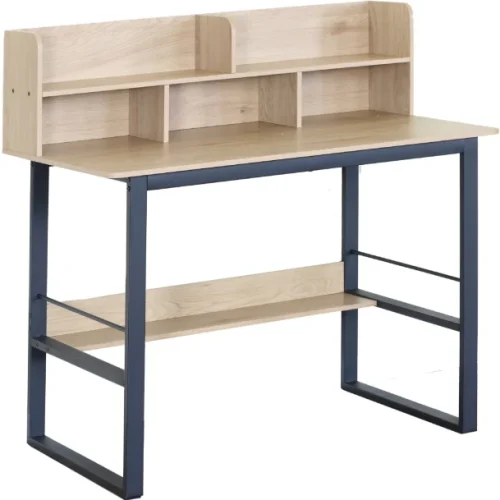 Office Pro Ashford Workstation Desk with Storage Compartments Multipurpose Table – Wild Oak
