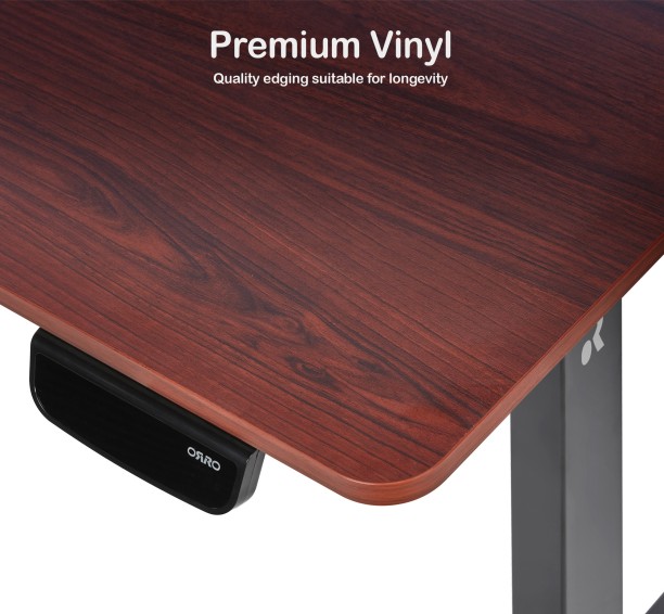 ORRO 1.5m Wooden Tabletop Office Table – Dark Walnut - Image 2