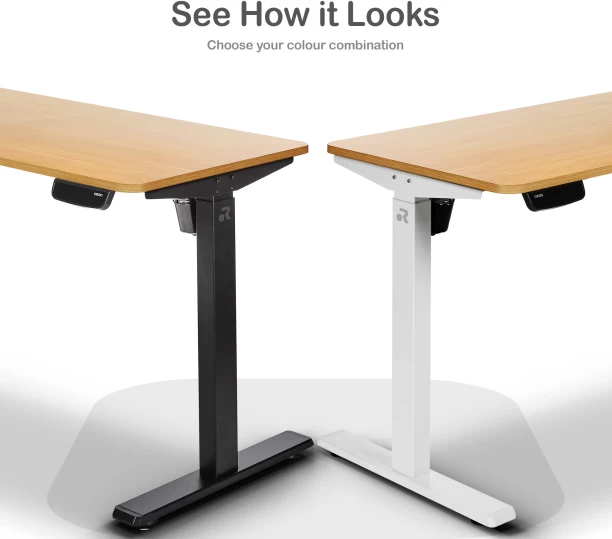ORRO 1.5m Wooden Tabletop Office Table – Light Oak - Image 4