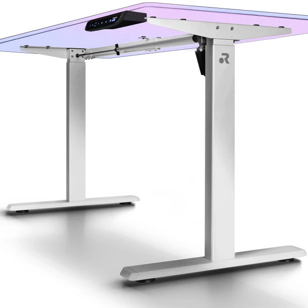 ORRO Home Electric Standing Desk Frame - Memory, Adjustable Width, Sit-stand Office Table – White