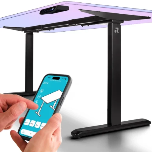 ORRO Pro Electric Standing Desk Frame - Memory, Adjustable Width, Dual Motor Office Table – Black