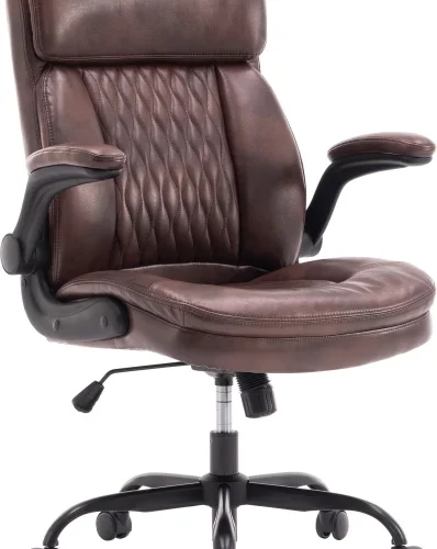 BEST HOME AND LIFE S10020-Brown Office Adjustable Arm Chair