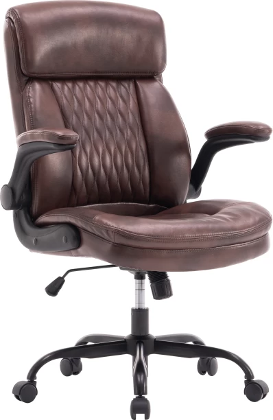 BEST HOME AND LIFE S10020-Brown Office Adjustable Arm Chair