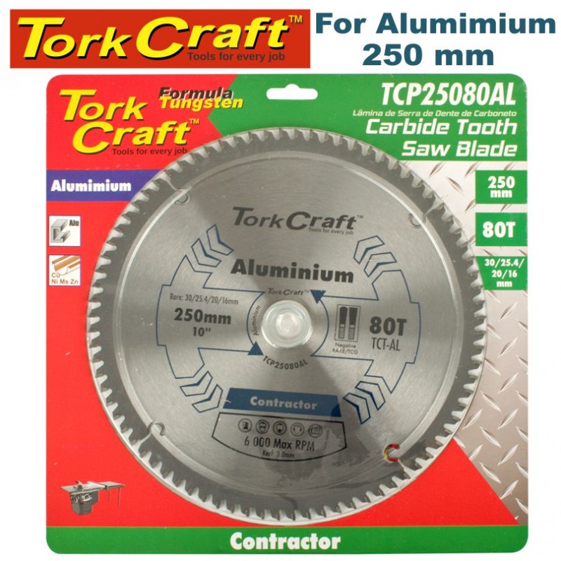 TORK CRAFT Aluminium Contractors Blade - 250 x 80T TCG