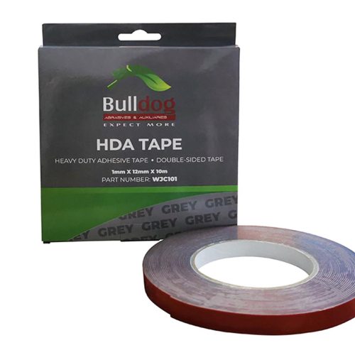BULLDOG TAPES HDA (Heavy Duty Adhesive) Double-sided Tape, 1mmx12mmx10m