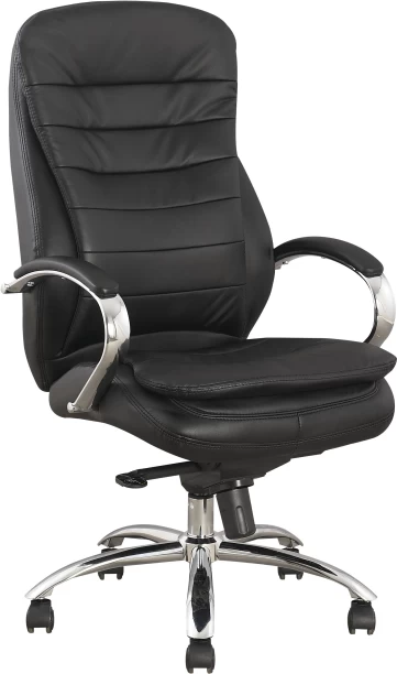 TOCC Horizon High Back Genuine Leather Office Executive Chair – Black