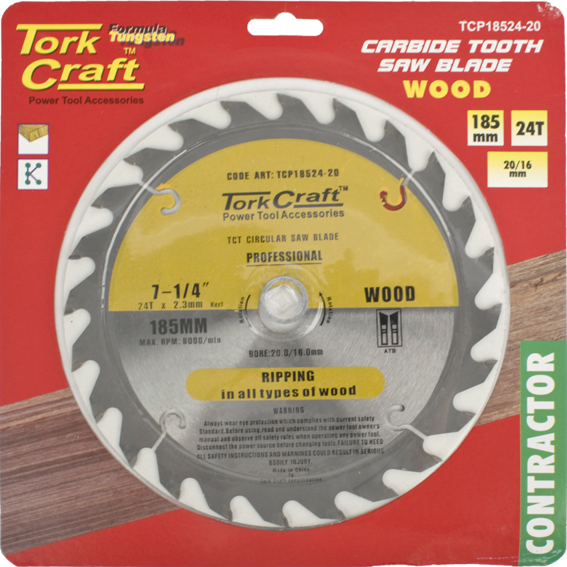 TORK CRAFT Circular Saw Blade 185 MM x 24T