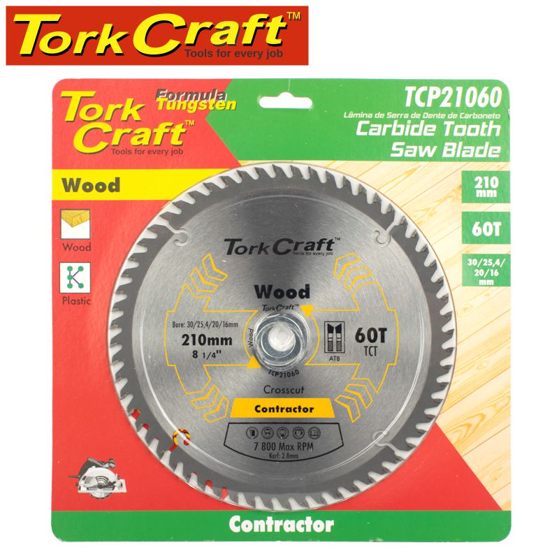TORK CRAFT Contractors Blade 210 MM x 60T