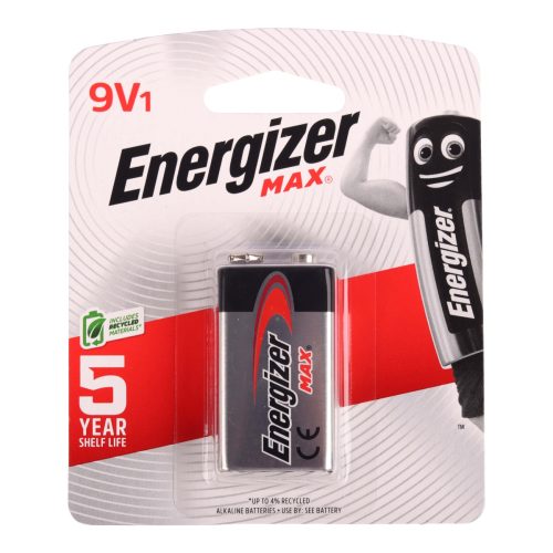 Energizer Max 9V Alkaline Battery - 1 Pack