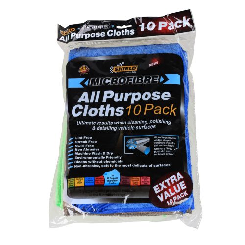SHIELD Microfibre All Purpose Cloth (Pack-10)