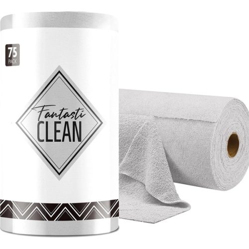 Microfiber Tear-Away Towels 75pc - Grey
