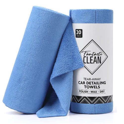 Tear-Away Detailing Towels 20pc - Blue