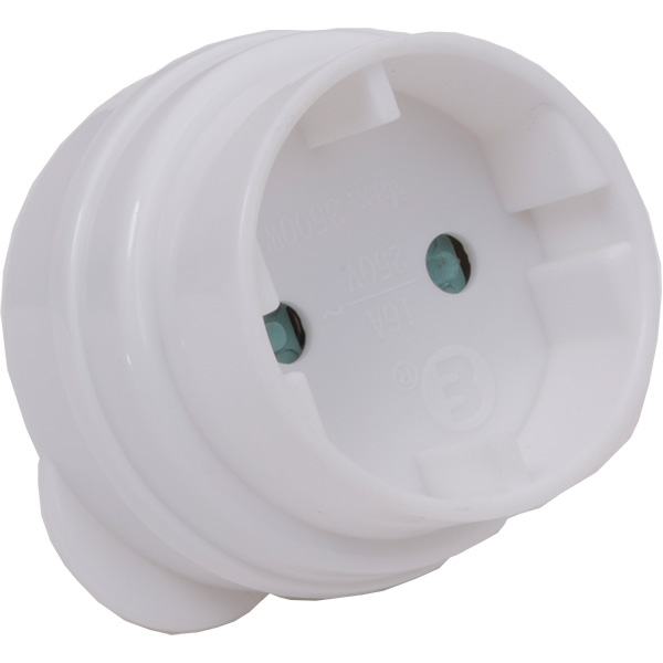 ELLIES Schuko Adaptor (White)