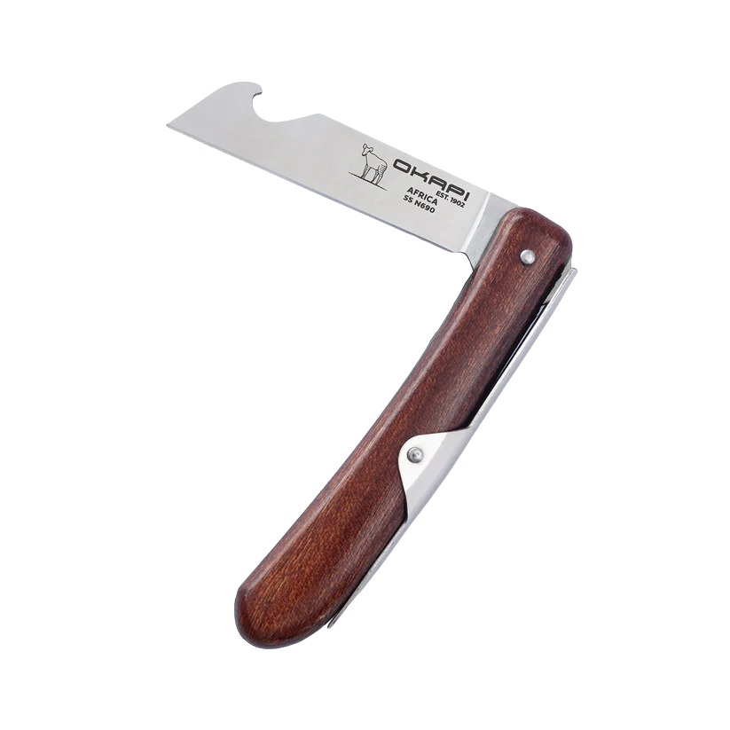 OKAPI Biltong & Beer Knife - Wood Veneer - Image 2