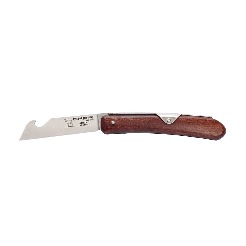 OKAPI Biltong & Beer Knife - Wood Veneer - Image 3