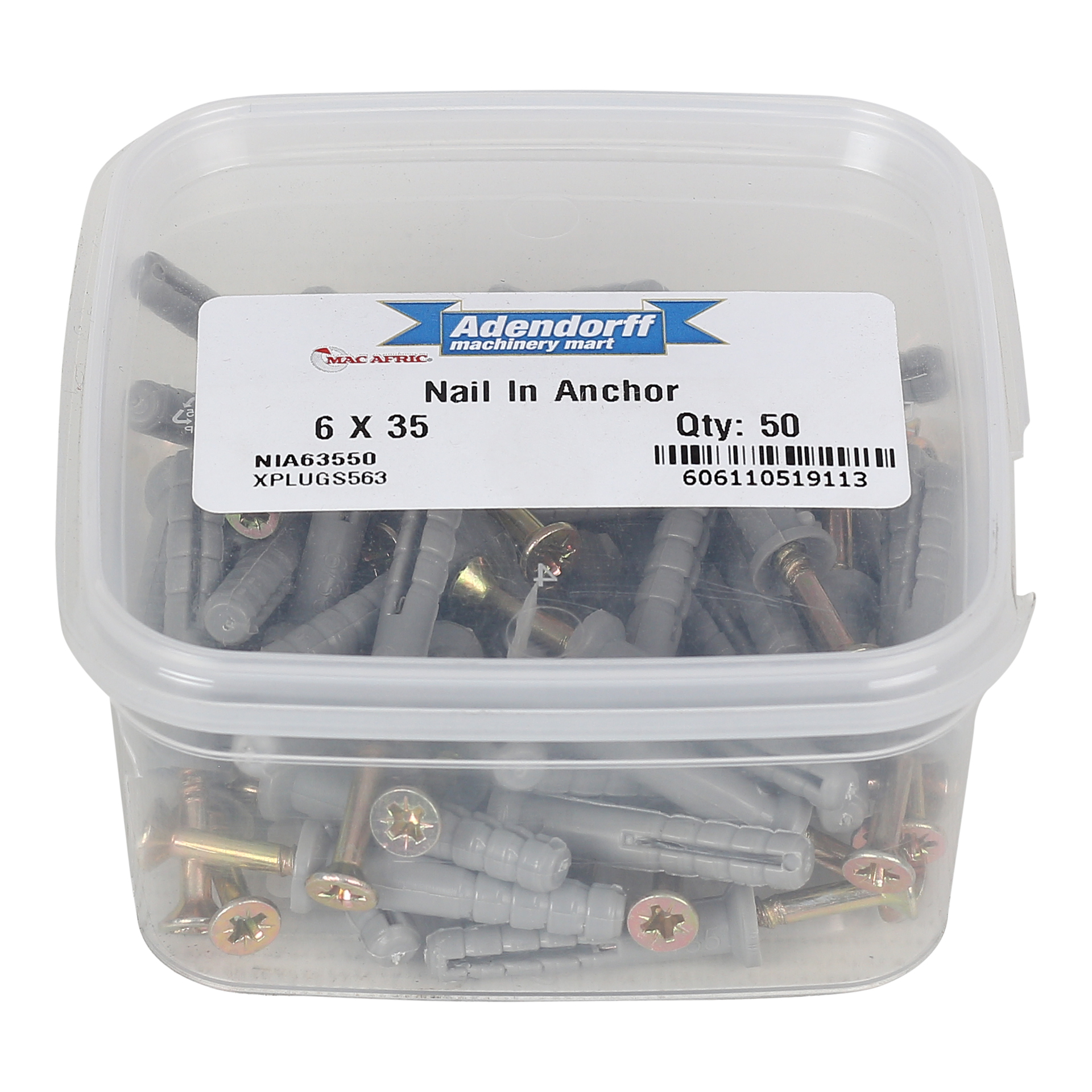 MAC AFRIC Nail In Anchor 6 x 35 MM (50 pack) - Image 2