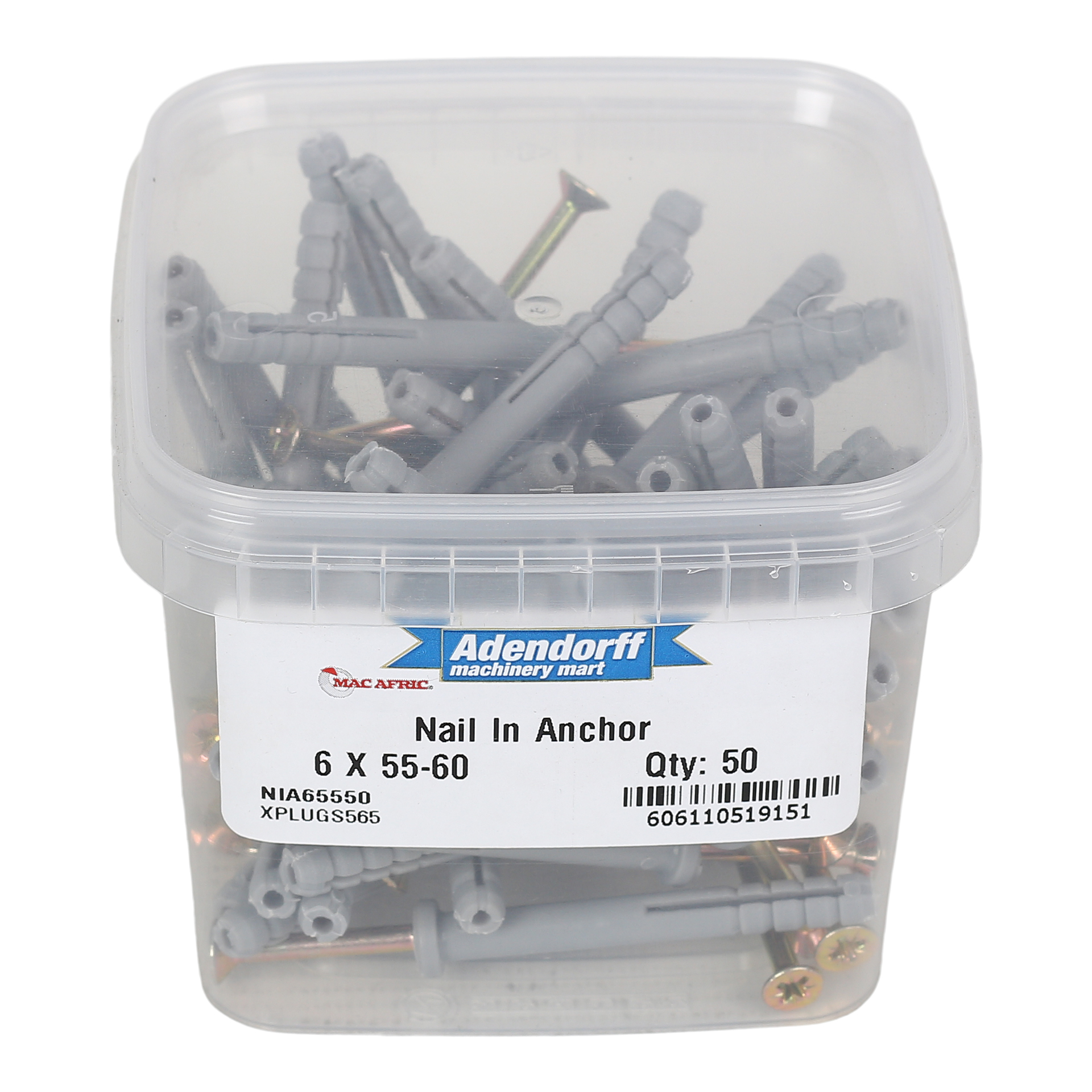 MAC AFRIC Nail In Anchor 6 x 55 MM (50 pack) - Image 2