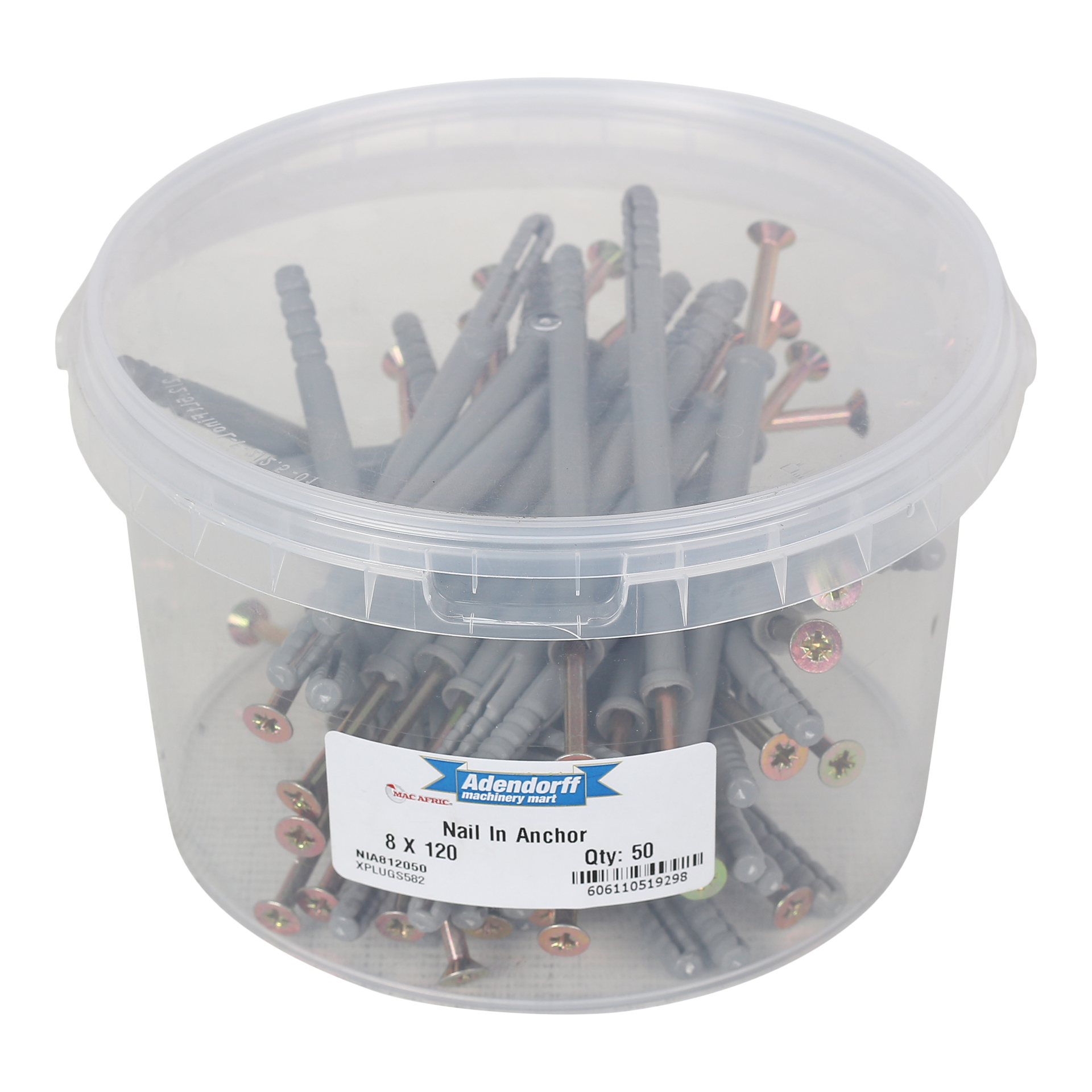 MAC AFRIC Nail In Anchor 8 x 120 MM (50 pack) - Image 2