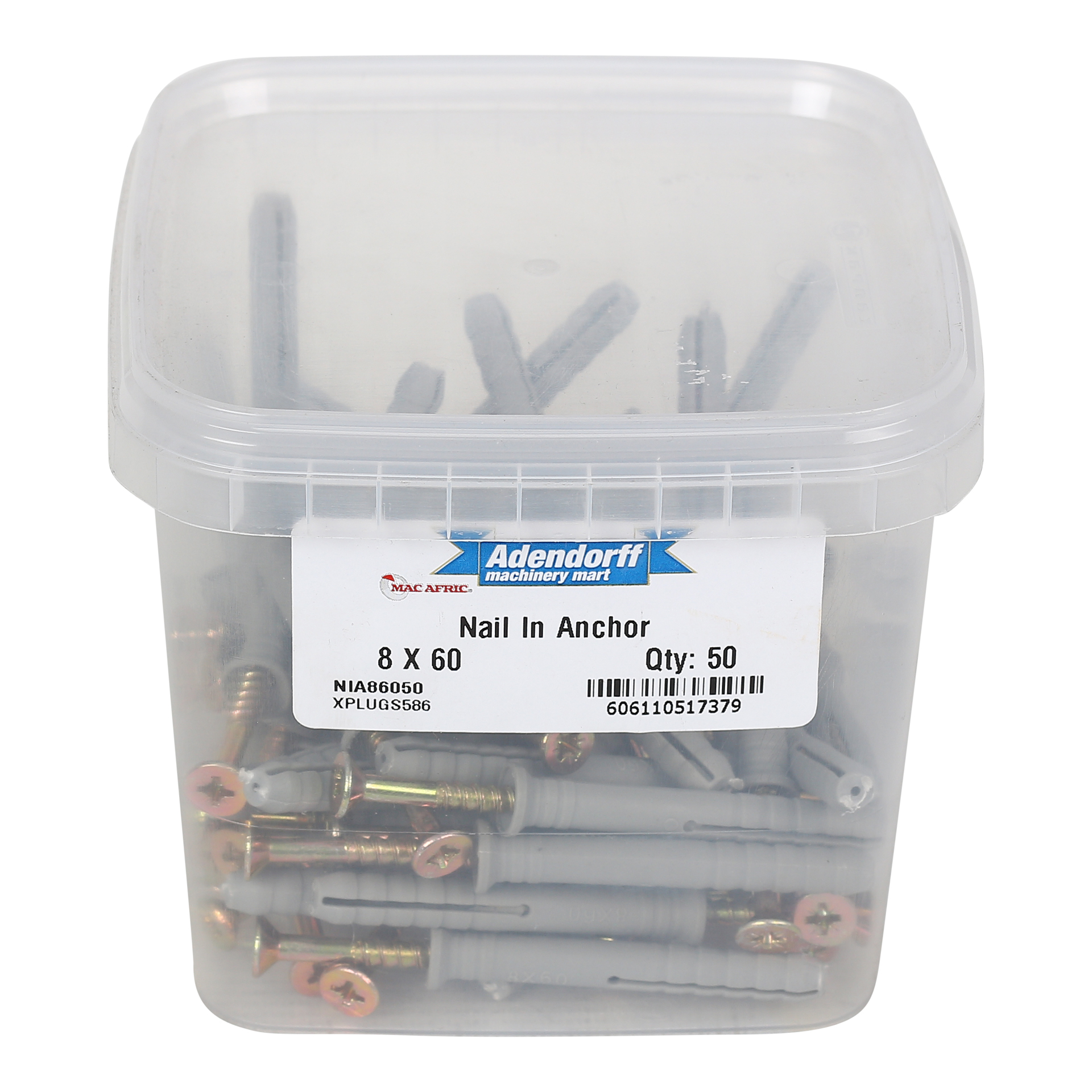 MAC AFRIC Nail In Anchor 8 x 60 MM (50 pack) - Image 2