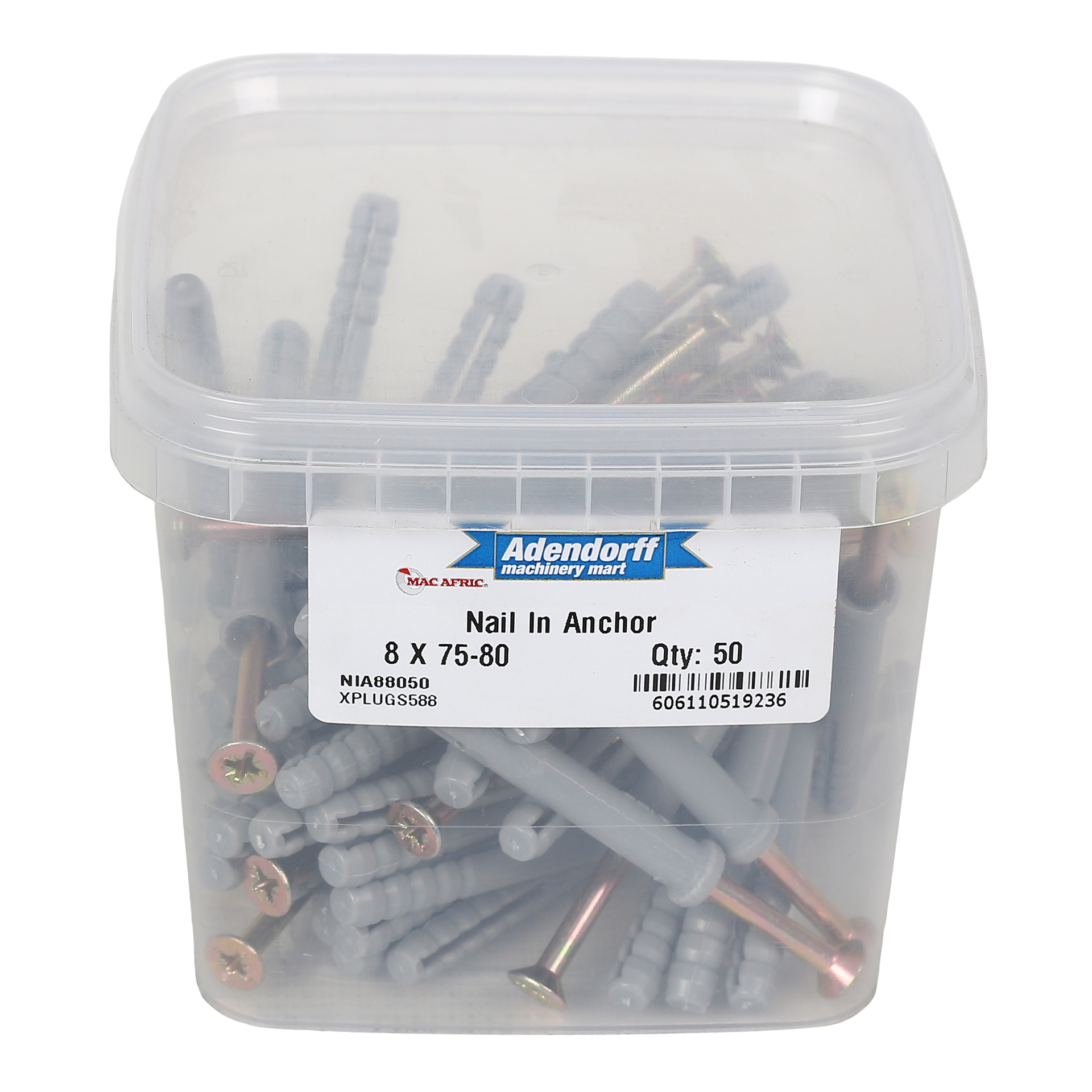 MAC AFRIC Nail In Anchor 8 x 80 MM (50 pack) - Image 2