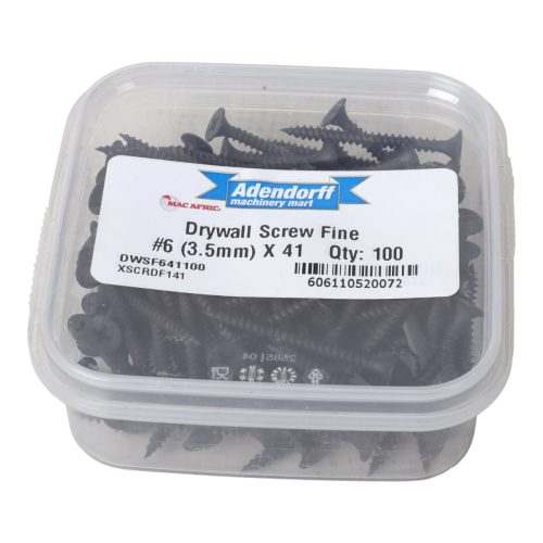 DRYWALL SCREW FINE #6(3.5MM) X 41 QTY:100(DWSF641100)