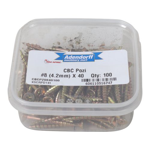 CBC Pozi #8 (4.2mm) x 40