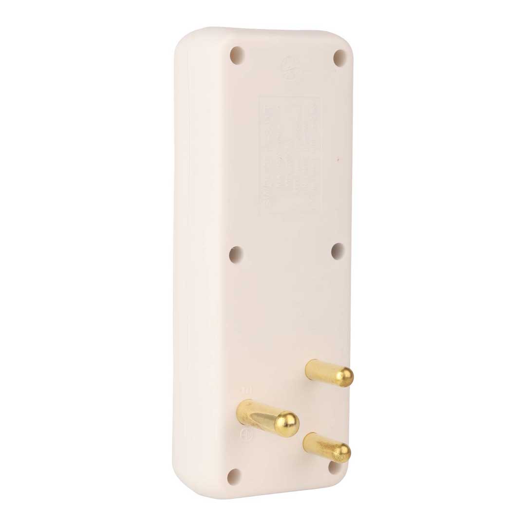 SWITCHED 4-Way Medium Surge Adaptor with Schuko – White - Image 2