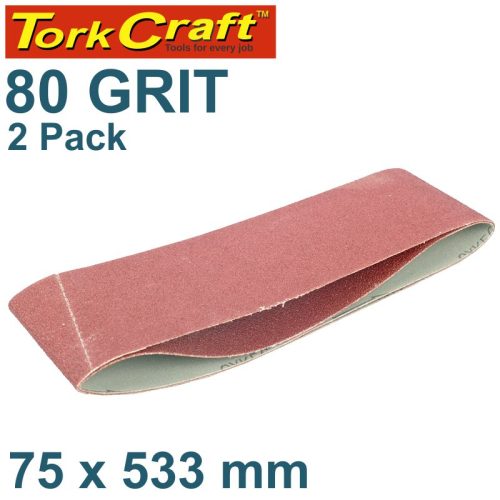 TORKCRAFT Sanding Belt 75 x 533 MM G80