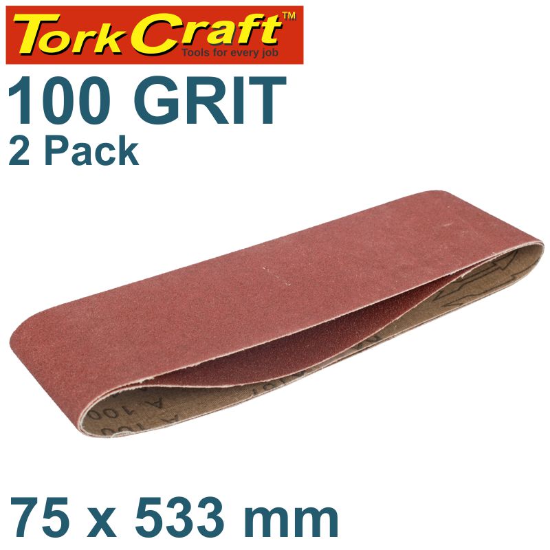 TORKCRAFT Sanding Belt 75 x 533 MM G100