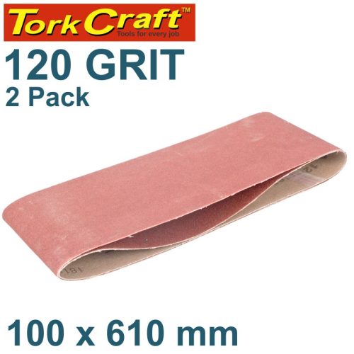TORKCRAFT Sanding Belt 100 x 610 MM - 2 PCS G120
