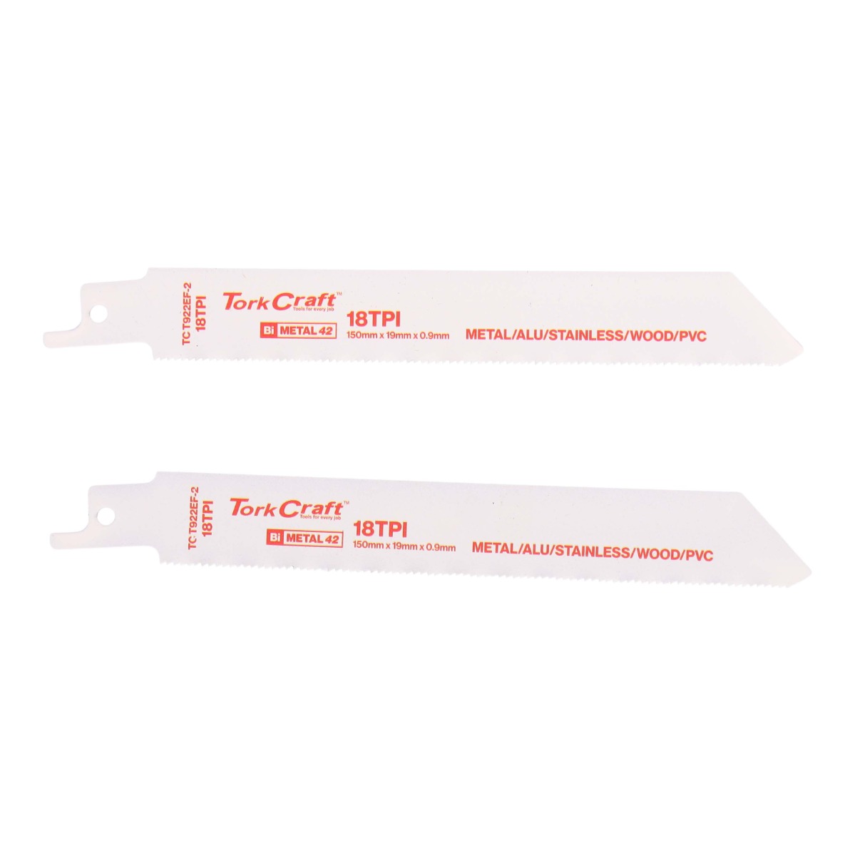 TorkCraft 2pce 150mm 18TPI Sabre Saw Blade - Image 2